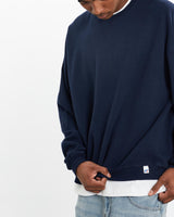 Vintage, Russell, Athletic, Sweatshirt, The Real Deal, size large, colour Navy, newtown, sydney, australia, thrift store, opshop, preloved, secondhand, sustainable, retro, antique, 70s, 80s, 90s, 2000s, 00s, fashion, clothing, streetwear, trendy, garment, style, boutique, store, shop, archive, sale, cheap, best, top, Sweats and hoodies