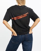 Vintage, 90s, Hooters, Tee, The Real Deal, size medium, colour Black, newtown, sydney, australia, thrift store, opshop, preloved, secondhand, sustainable, retro, antique, 70s, 80s, 90s, 2000s, 00s, fashion, clothing, streetwear, trendy, garment, style, boutique, store, shop, archive, sale, cheap, best, top, T-Shirts