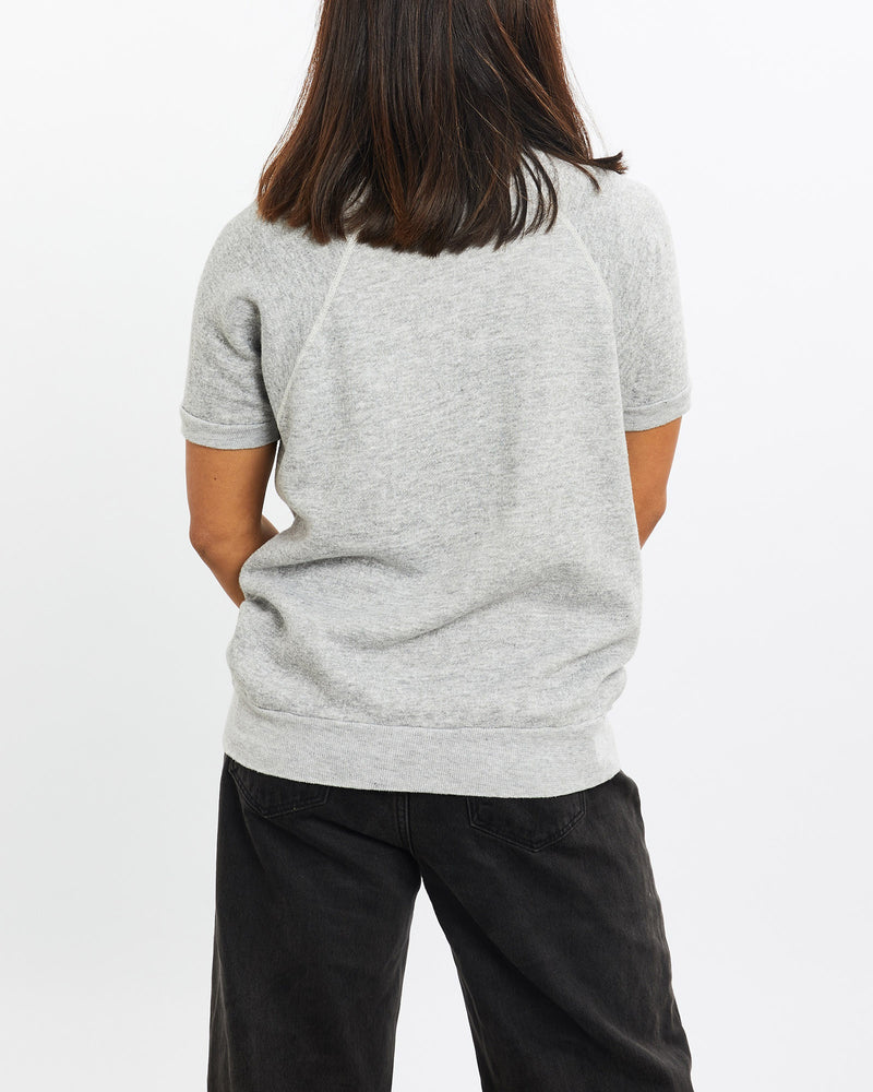 Vintage, 80s, Nike, Short, Sleeve, Sweatshirt, The Real Deal, size double extra small, colour Grey, newtown, sydney, australia, thrift store, opshop, preloved, secondhand, sustainable, retro, antique, 70s, 80s, 90s, 2000s, 00s, fashion, clothing, streetwear, trendy, garment, style, boutique, store, shop, archive, sale, cheap, best, top, Sweats and hoodies