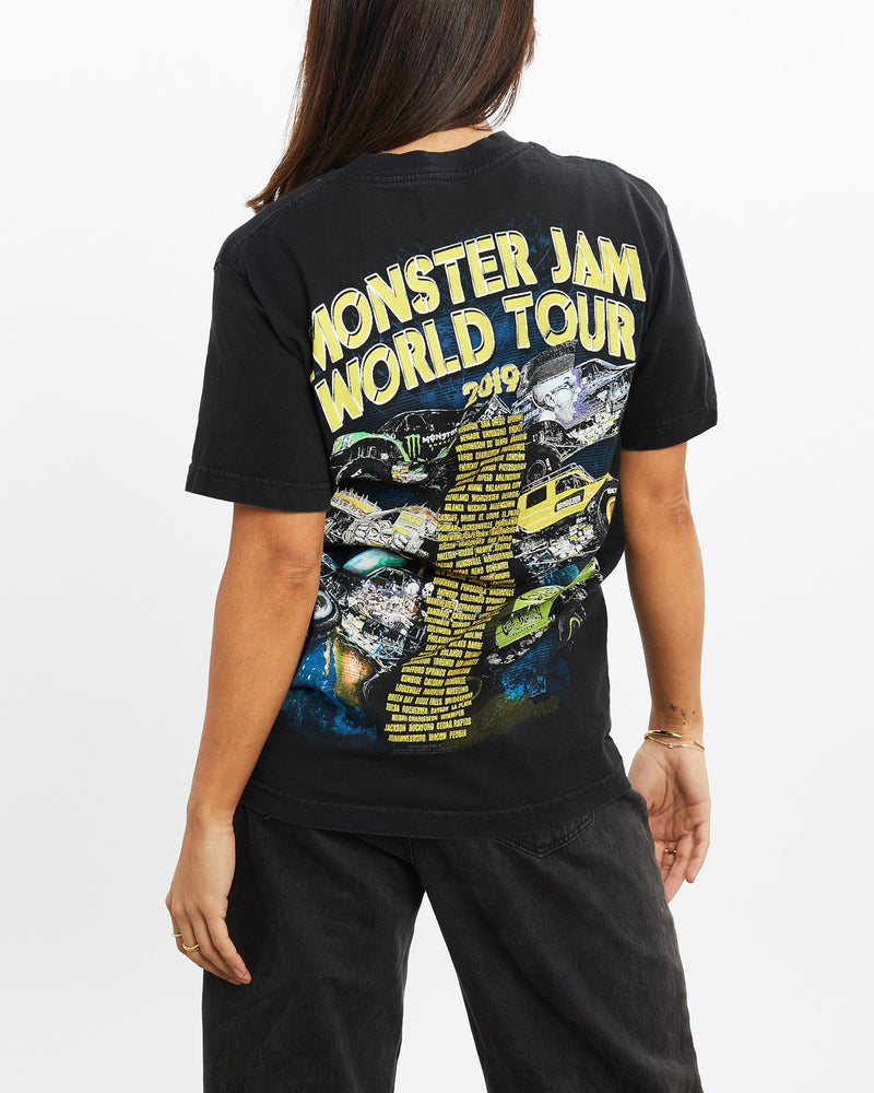 Monster, Jam, World, Tour', Monster, Truck, Tee, The Real Deal, size extra small, colour Black, newtown, sydney, australia, thrift store, opshop, preloved, secondhand, sustainable, retro, antique, 70s, 80s, 90s, 2000s, 00s, fashion, clothing, streetwear, trendy, garment, style, boutique, store, shop, archive, sale, cheap, best, top, T-Shirts