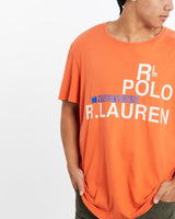 Vintage, 90s, Polo, Ralph, Lauren, Tee, The Real Deal, size large, colour Orange, newtown, sydney, australia, thrift store, opshop, preloved, secondhand, sustainable, retro, antique, 70s, 80s, 90s, 2000s, 00s, fashion, clothing, streetwear, trendy, garment, style, boutique, store, shop, archive, sale, cheap, best, top, T-Shirts