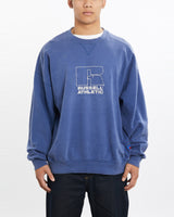 Vintage, 90s, Russell, Athletic, Sweatshirt, The Real Deal, size extra large, colour Blue, newtown, sydney, australia, thrift store, opshop, preloved, secondhand, sustainable, retro, antique, 70s, 80s, 90s, 2000s, 00s, fashion, clothing, streetwear, trendy, garment, style, boutique, store, shop, archive, sale, cheap, best, top, Sweats and hoodies