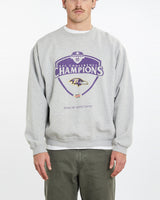 Vintage NFL Baltimore Ravens Sweatshirt <br>XL , The Real Deal , newtown, sydney, australia, thrift store, opshop, preloved, secondhand, sustainable, retro, antique, 70s, 80s, 90s, 2000s, 00s, fashion, clothing, streetwear, trendy, garment, style, boutique, store, shop, archive, sale, cheap, best, top