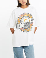 Vintage, 1998, NCAA, University, of, Tennessee, Volunteers, Tee, The Real Deal, size medium, colour White, newtown, sydney, australia, thrift store, opshop, preloved, secondhand, sustainable, retro, antique, 70s, 80s, 90s, 2000s, 00s, fashion, clothing, streetwear, trendy, garment, style, boutique, store, shop, archive, sale, cheap, best, top, T-Shirts