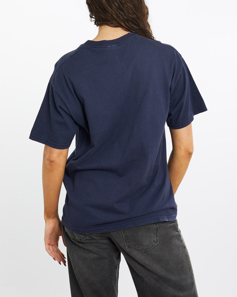 Vintage, 90s, University, of, Michigan, Tee, The Real Deal, size medium, colour Navy, newtown, sydney, australia, thrift store, opshop, preloved, secondhand, sustainable, retro, antique, 70s, 80s, 90s, 2000s, 00s, fashion, clothing, streetwear, trendy, garment, style, boutique, store, shop, archive, sale, cheap, best, top, T-Shirts