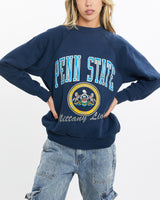 Vintage, 90s, NCAA, Penn, State, Nittany, Lions, Sweatshirt, The Real Deal, size extra small, colour Navy, newtown, sydney, australia, thrift store, opshop, preloved, secondhand, sustainable, retro, antique, 70s, 80s, 90s, 2000s, 00s, fashion, clothing, streetwear, trendy, garment, style, boutique, store, shop, archive, sale, cheap, best, top, Sweats and hoodies