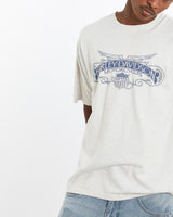 Vintage, Harley, Davidson, Tee, The Real Deal, size large, colour Grey, newtown, sydney, australia, thrift store, opshop, preloved, secondhand, sustainable, retro, antique, 70s, 80s, 90s, 2000s, 00s, fashion, clothing, streetwear, trendy, garment, style, boutique, store, shop, archive, sale, cheap, best, top, T-Shirts