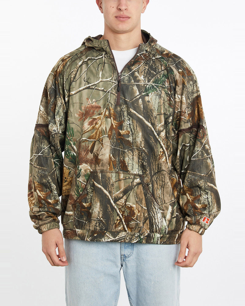 Vintage, Russell, Athletic, Realtree, Camo, Hooded, Sweatshirt, The Real Deal, size double extra large, colour Green, newtown, sydney, australia, thrift store, opshop, preloved, secondhand, sustainable, retro, antique, 70s, 80s, 90s, 2000s, 00s, fashion, clothing, streetwear, trendy, garment, style, boutique, store, shop, archive, sale, cheap, best, top, Sweats and hoodies
