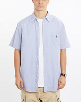 Vintage, 90s, Polo, Ralph, Lauren, Short, Sleeve, Button, Up, Shirt, The Real Deal, size large, colour Purple, newtown, sydney, australia, thrift store, opshop, preloved, secondhand, sustainable, retro, antique, 70s, 80s, 90s, 2000s, 00s, fashion, clothing, streetwear, trendy, garment, style, boutique, store, shop, archive, sale, cheap, best, top, Shirts