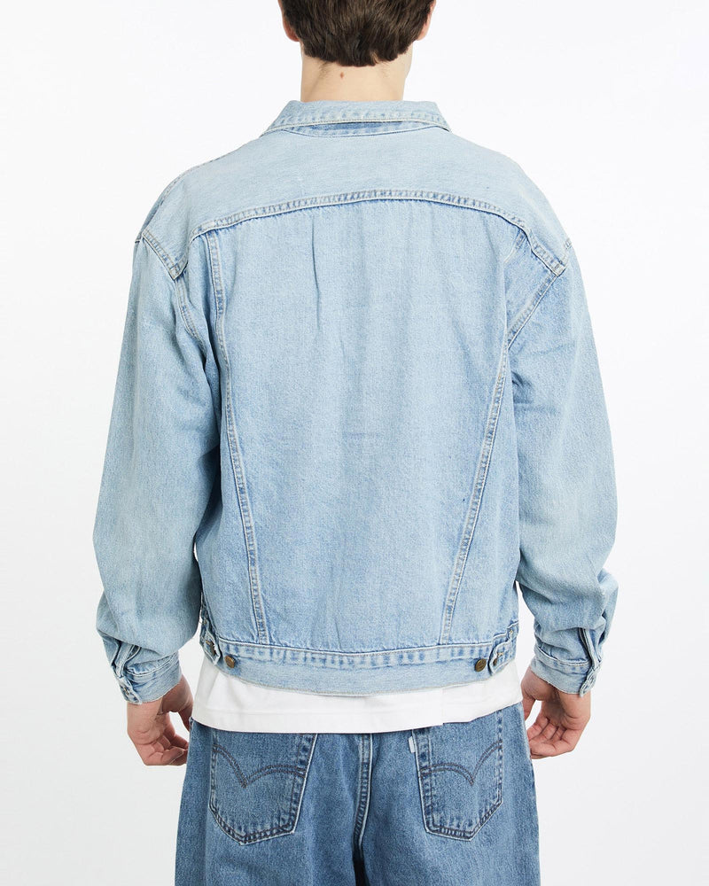 Vintage, 90s, Guess, USA, Denim, Jacket, The Real Deal, size extra large, colour Blue, newtown, sydney, australia, thrift store, opshop, preloved, secondhand, sustainable, retro, antique, 70s, 80s, 90s, 2000s, 00s, fashion, clothing, streetwear, trendy, garment, style, boutique, store, shop, archive, sale, cheap, best, top, Jackets