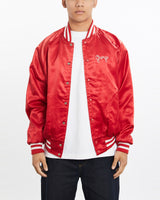 Vintage, 90s, Andre, Dan's, Club', Satin, Bomber, Jacket, The Real Deal, size large, colour Red, newtown, sydney, australia, thrift store, opshop, preloved, secondhand, sustainable, retro, antique, 70s, 80s, 90s, 2000s, 00s, fashion, clothing, streetwear, trendy, garment, style, boutique, store, shop, archive, sale, cheap, best, top, Jackets