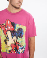 Vintage, 90s, Disney, Minnie, Mouse, Tee, The Real Deal, size large, colour Pink, newtown, sydney, australia, thrift store, opshop, preloved, secondhand, sustainable, retro, antique, 70s, 80s, 90s, 2000s, 00s, fashion, clothing, streetwear, trendy, garment, style, boutique, store, shop, archive, sale, cheap, best, top, T-Shirts