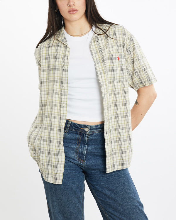 Vintage, 90s, Polo, Ralph, Lauren, Short, Sleeve, Button, Up, Shirt, The Real Deal, size large, colour Multicolour, newtown, sydney, australia, thrift store, opshop, preloved, secondhand, sustainable, retro, antique, 70s, 80s, 90s, 2000s, 00s, fashion, clothing, streetwear, trendy, garment, style, boutique, store, shop, archive, sale, cheap, best, top, Shirts