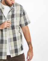 Vintage, 90s, Polo, Ralph, Lauren, Short, Sleeve, Button, Up, Shirt, The Real Deal, size extra large, colour Beige, newtown, sydney, australia, thrift store, opshop, preloved, secondhand, sustainable, retro, antique, 70s, 80s, 90s, 2000s, 00s, fashion, clothing, streetwear, trendy, garment, style, boutique, store, shop, archive, sale, cheap, best, top, Shirts