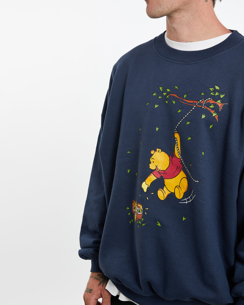 Vintage 90s Disney Winnie The Pooh Sweatshirt <br>L , The Real Deal , newtown, sydney, australia, thrift store, opshop, preloved, secondhand, sustainable, retro, antique, 70s, 80s, 90s, 2000s, 00s, fashion, clothing, streetwear, trendy, garment, style, boutique, store, shop, archive, sale, cheap, best, top