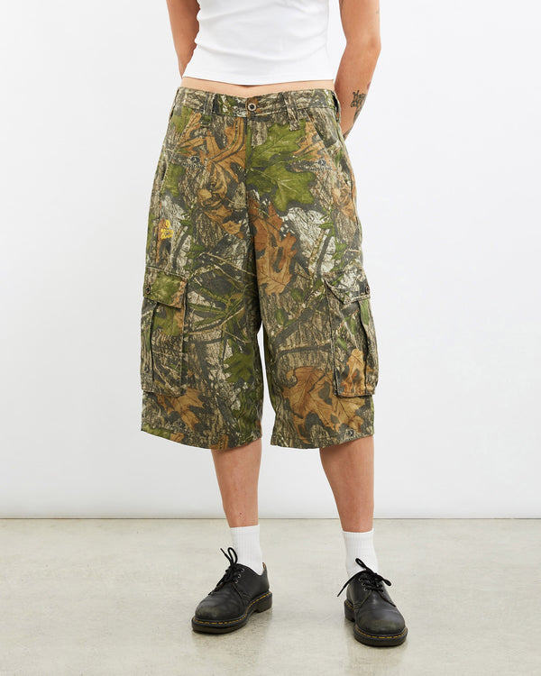Vintage, Mossy, Oak, Realtree, Camo, Cargo, Shorts, The Real Deal, size 31", colour Green, newtown, sydney, australia, thrift store, opshop, preloved, secondhand, sustainable, retro, antique, 70s, 80s, 90s, 2000s, 00s, fashion, clothing, streetwear, trendy, garment, style, boutique, store, shop, archive, sale, cheap, best, top, Shorts