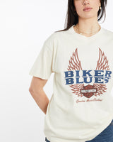 Vintage, 90s, Harley, Davidson, Biker, Blues', Tee, The Real Deal, size medium, colour Beige, newtown, sydney, australia, thrift store, opshop, preloved, secondhand, sustainable, retro, antique, 70s, 80s, 90s, 2000s, 00s, fashion, clothing, streetwear, trendy, garment, style, boutique, store, shop, archive, sale, cheap, best, top, T-Shirts