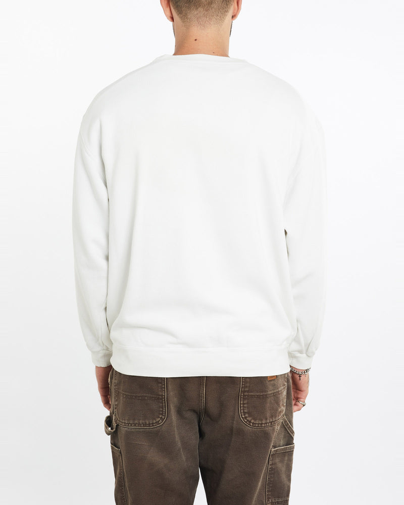 Vintage, Fox, Racing, Sweatshirt, The Real Deal, size extra large, colour White, newtown, sydney, australia, thrift store, opshop, preloved, secondhand, sustainable, retro, antique, 70s, 80s, 90s, 2000s, 00s, fashion, clothing, streetwear, trendy, garment, style, boutique, store, shop, archive, sale, cheap, best, top, Sweats and hoodies