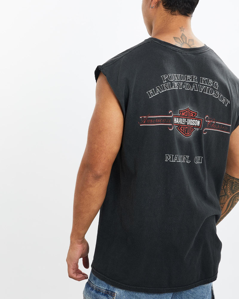 Vintage, Harley, Davidson, Tank, The Real Deal, size extra large, colour Grey, newtown, sydney, australia, thrift store, opshop, preloved, secondhand, sustainable, retro, antique, 70s, 80s, 90s, 2000s, 00s, fashion, clothing, streetwear, trendy, garment, style, boutique, store, shop, archive, sale, cheap, best, top, T-Shirts