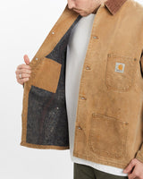 Vintage, Carhartt, Michigan', Jacket, The Real Deal, size extra large, colour Beige, newtown, sydney, australia, thrift store, opshop, preloved, secondhand, sustainable, retro, antique, 70s, 80s, 90s, 2000s, 00s, fashion, clothing, streetwear, trendy, garment, style, boutique, store, shop, archive, sale, cheap, best, top, Jackets