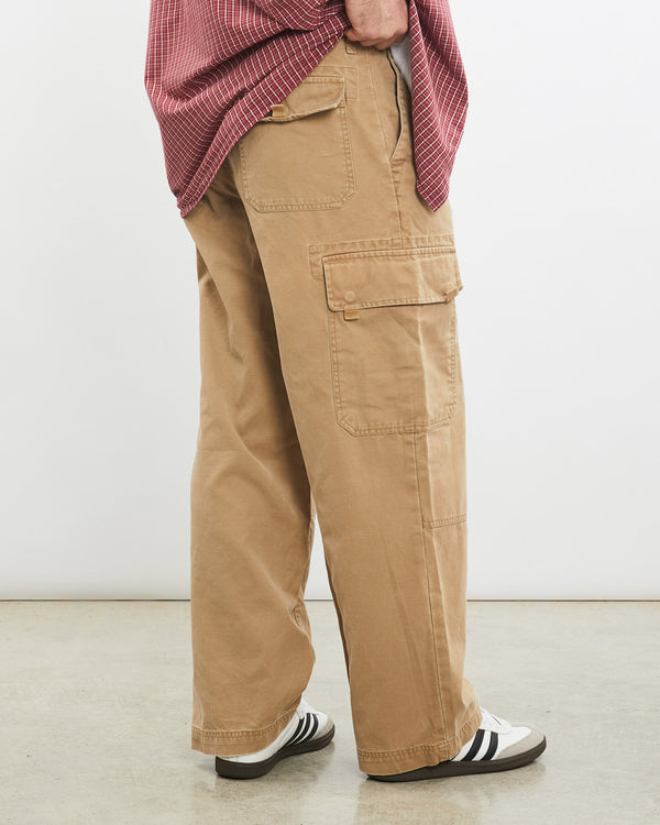 Vintage, GAP, Double, Knee', Cargo, Pants, The Real Deal, size 32", colour Brown, newtown, sydney, australia, thrift store, opshop, preloved, secondhand, sustainable, retro, antique, 70s, 80s, 90s, 2000s, 00s, fashion, clothing, streetwear, trendy, garment, style, boutique, store, shop, archive, sale, cheap, best, top, Pants