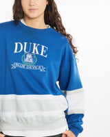 Vintage, 90s, NCAA, Duke, Blue, Devils, Sweatshirt, The Real Deal, size medium, colour Blue, newtown, sydney, australia, thrift store, opshop, preloved, secondhand, sustainable, retro, antique, 70s, 80s, 90s, 2000s, 00s, fashion, clothing, streetwear, trendy, garment, style, boutique, store, shop, archive, sale, cheap, best, top, Sweats and hoodies