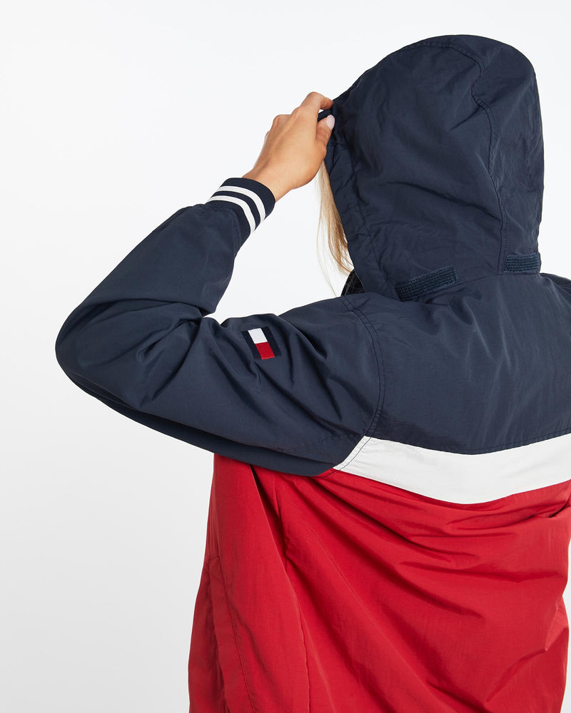 Tommy, Hilfiger, Windbreaker, Jacket, The Real Deal, size medium, colour Multicolour, newtown, sydney, australia, thrift store, opshop, preloved, secondhand, sustainable, retro, antique, 70s, 80s, 90s, 2000s, 00s, fashion, clothing, streetwear, trendy, garment, style, boutique, store, shop, archive, sale, cheap, best, top, Jackets