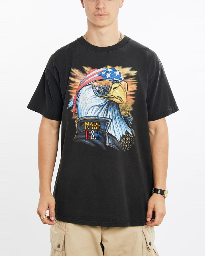 Vintage, 1998, Biketoberfest, Eagle, Tee, The Real Deal, size large, colour Black, newtown, sydney, australia, thrift store, opshop, preloved, secondhand, sustainable, retro, antique, 70s, 80s, 90s, 2000s, 00s, fashion, clothing, streetwear, trendy, garment, style, boutique, store, shop, archive, sale, cheap, best, top, T-Shirts