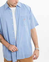 Vintage, 90s, Polo, Ralph, Lauren, Short, Sleeve, Button, Up, Shirt, The Real Deal, size extra large, colour Black, newtown, sydney, australia, thrift store, opshop, preloved, secondhand, sustainable, retro, antique, 70s, 80s, 90s, 2000s, 00s, fashion, clothing, streetwear, trendy, garment, style, boutique, store, shop, archive, sale, cheap, best, top, Shirts