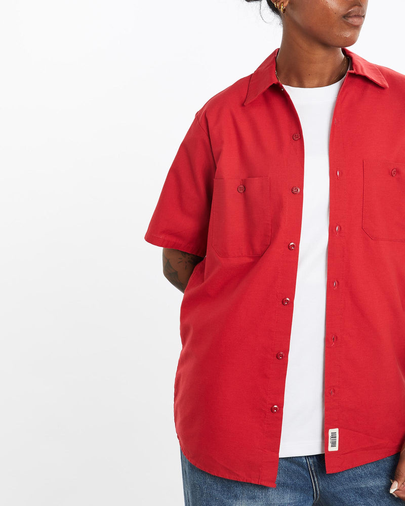 Vintage, Road, Runner, Looney, Tunes, Mechanic, Shirt, The Real Deal, size medium, colour Red, newtown, sydney, australia, thrift store, opshop, preloved, secondhand, sustainable, retro, antique, 70s, 80s, 90s, 2000s, 00s, fashion, clothing, streetwear, trendy, garment, style, boutique, store, shop, archive, sale, cheap, best, top, Shirts