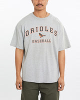 Vintage, MLB, Baltimore, Orioles, Tee, The Real Deal, size large, colour Grey, newtown, sydney, australia, thrift store, opshop, preloved, secondhand, sustainable, retro, antique, 70s, 80s, 90s, 2000s, 00s, fashion, clothing, streetwear, trendy, garment, style, boutique, store, shop, archive, sale, cheap, best, top, T-Shirts
