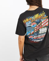 New, England, Motor, Speedway, Racing, Tee, The Real Deal, size medium, colour Black, newtown, sydney, australia, thrift store, opshop, preloved, secondhand, sustainable, retro, antique, 70s, 80s, 90s, 2000s, 00s, fashion, clothing, streetwear, trendy, garment, style, boutique, store, shop, archive, sale, cheap, best, top, T-Shirts