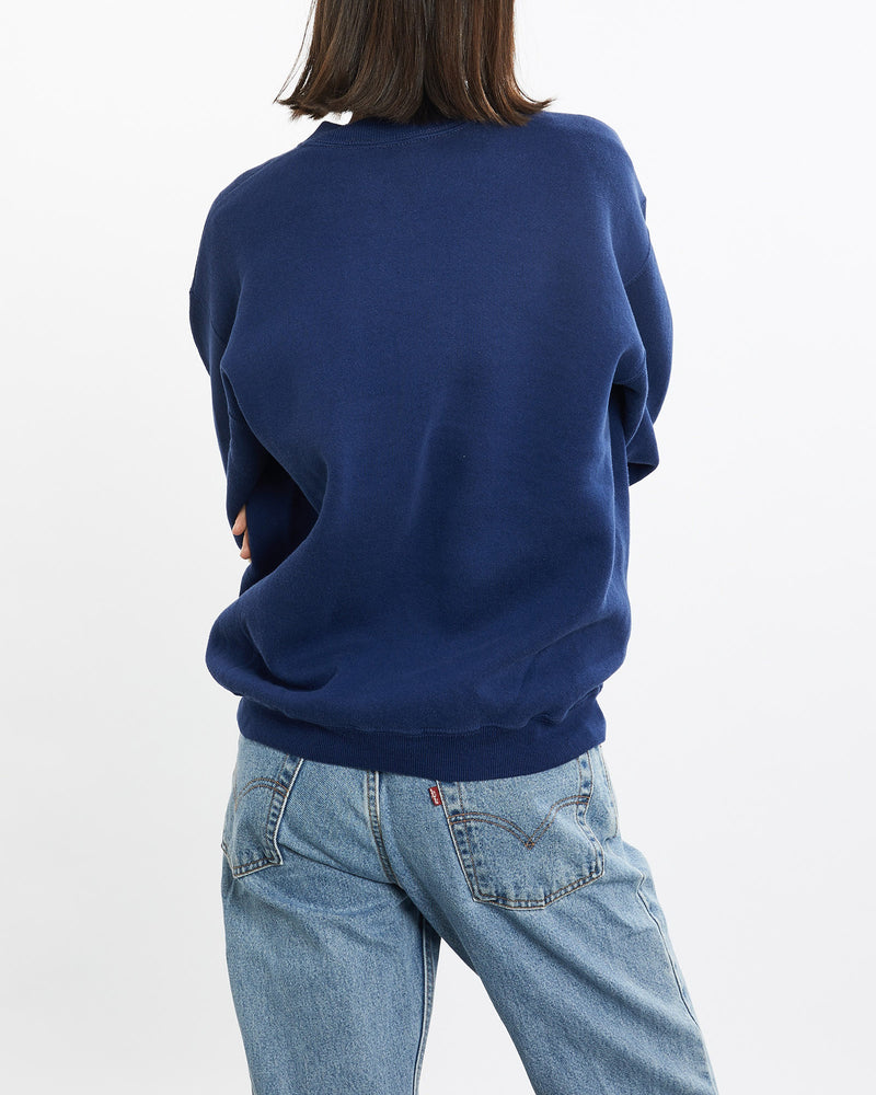 Vintage, 90s, Nike, Sweatshirt, The Real Deal, size small, colour Navy, newtown, sydney, australia, thrift store, opshop, preloved, secondhand, sustainable, retro, antique, 70s, 80s, 90s, 2000s, 00s, fashion, clothing, streetwear, trendy, garment, style, boutique, store, shop, archive, sale, cheap, best, top, Sweats and hoodies