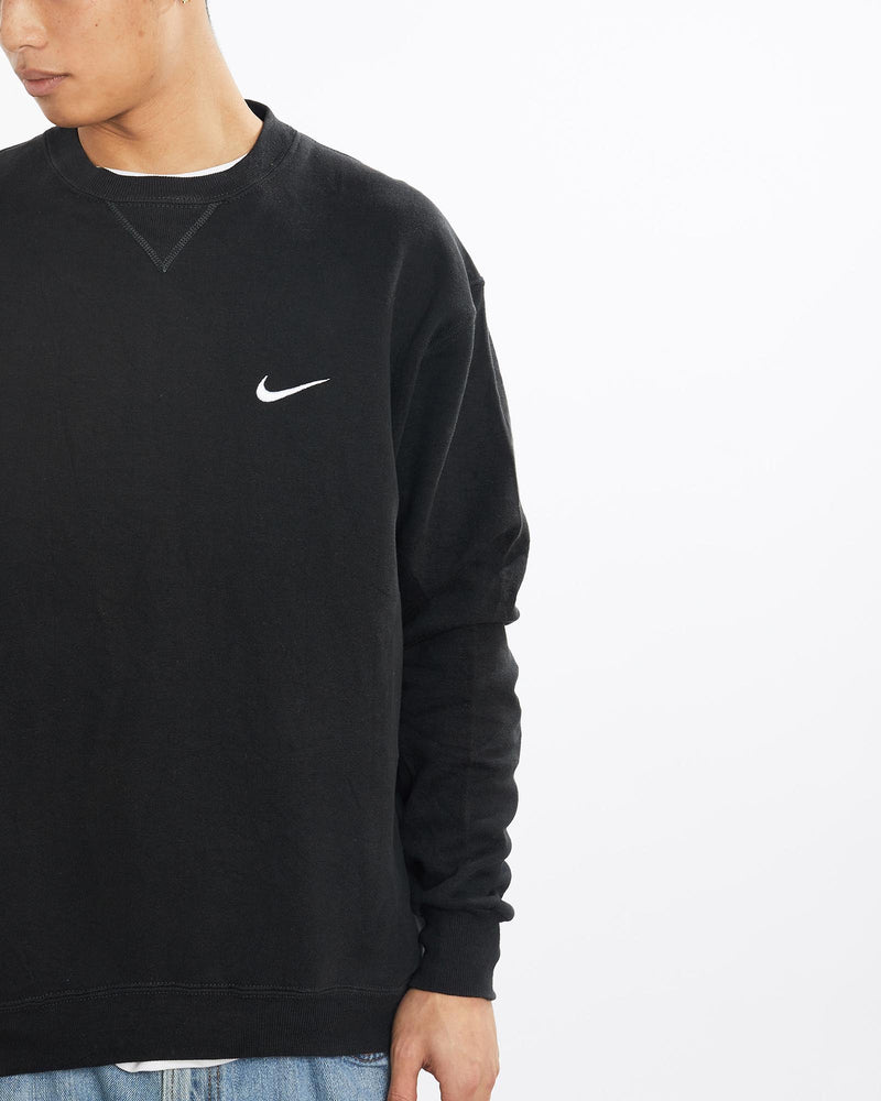 Vintage, 90s, Nike, Sweatshirt, The Real Deal, size large, colour Black, newtown, sydney, australia, thrift store, opshop, preloved, secondhand, sustainable, retro, antique, 70s, 80s, 90s, 2000s, 00s, fashion, clothing, streetwear, trendy, garment, style, boutique, store, shop, archive, sale, cheap, best, top, Sweats and hoodies