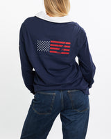 Vintage, Nautica, Rugby, Shirt, The Real Deal, size medium, colour Navy, newtown, sydney, australia, thrift store, opshop, preloved, secondhand, sustainable, retro, antique, 70s, 80s, 90s, 2000s, 00s, fashion, clothing, streetwear, trendy, garment, style, boutique, store, shop, archive, sale, cheap, best, top, Shirts