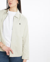 Vintage, 90s, Polo, Ralph, Lauren, Harrington, Jacket, The Real Deal, size medium, colour Beige, newtown, sydney, australia, thrift store, opshop, preloved, secondhand, sustainable, retro, antique, 70s, 80s, 90s, 2000s, 00s, fashion, clothing, streetwear, trendy, garment, style, boutique, store, shop, archive, sale, cheap, best, top, Jackets