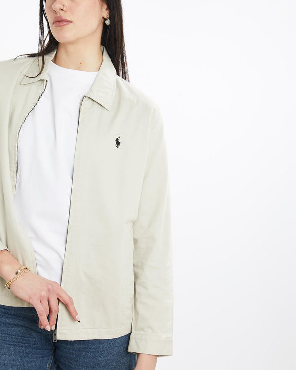 Vintage, 90s, Polo, Ralph, Lauren, Harrington, Jacket, The Real Deal, size medium, colour Beige, newtown, sydney, australia, thrift store, opshop, preloved, secondhand, sustainable, retro, antique, 70s, 80s, 90s, 2000s, 00s, fashion, clothing, streetwear, trendy, garment, style, boutique, store, shop, archive, sale, cheap, best, top, Jackets