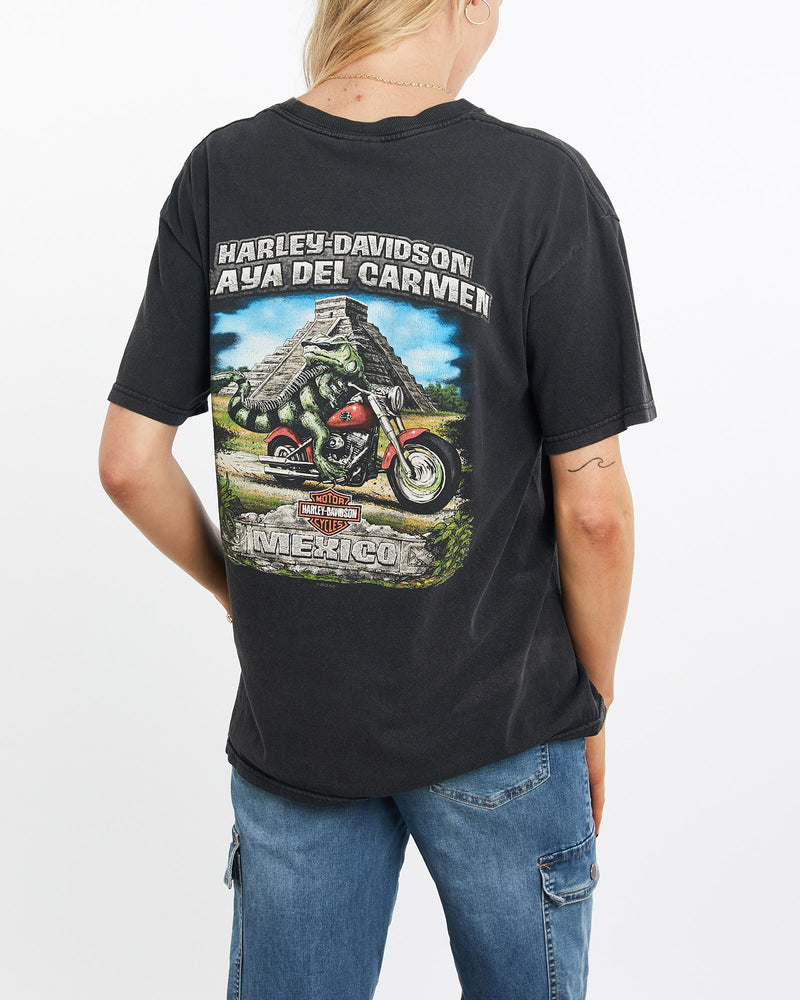 Vintage, Harley, Davidson, Tee, The Real Deal, size medium, colour Black, newtown, sydney, australia, thrift store, opshop, preloved, secondhand, sustainable, retro, antique, 70s, 80s, 90s, 2000s, 00s, fashion, clothing, streetwear, trendy, garment, style, boutique, store, shop, archive, sale, cheap, best, top, T-Shirts