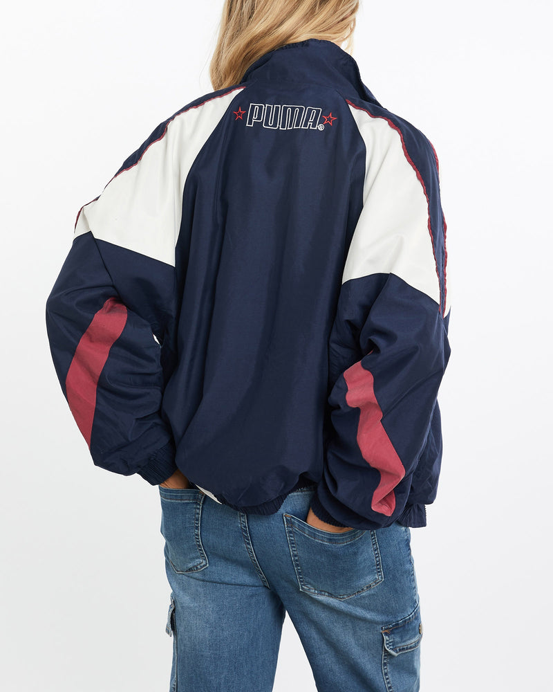 Vintage, 90s, Puma, Track, Jacket, The Real Deal, size medium, colour Multicolour, newtown, sydney, australia, thrift store, opshop, preloved, secondhand, sustainable, retro, antique, 70s, 80s, 90s, 2000s, 00s, fashion, clothing, streetwear, trendy, garment, style, boutique, store, shop, archive, sale, cheap, best, top, Jackets