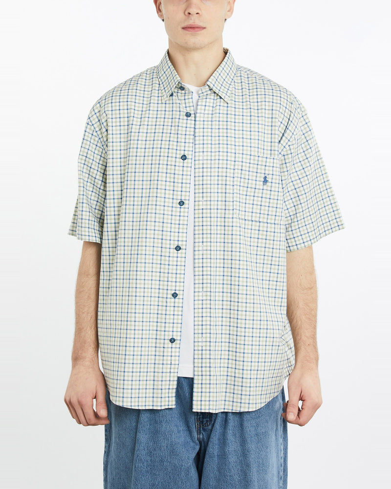 Vintage, 90s, Polo, Ralph, Lauren, Short, Sleeve, Button, Up, Shirt, The Real Deal, size extra large, colour Multicolour, newtown, sydney, australia, thrift store, opshop, preloved, secondhand, sustainable, retro, antique, 70s, 80s, 90s, 2000s, 00s, fashion, clothing, streetwear, trendy, garment, style, boutique, store, shop, archive, sale, cheap, best, top, Shirts