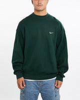 Vintage, Nike, Sweatshirt, The Real Deal, size extra large, colour Green, newtown, sydney, australia, thrift store, opshop, preloved, secondhand, sustainable, retro, antique, 70s, 80s, 90s, 2000s, 00s, fashion, clothing, streetwear, trendy, garment, style, boutique, store, shop, archive, sale, cheap, best, top, Sweats and hoodies