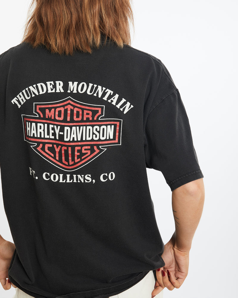 Vintage Harley Davidson Tee <br>M , The Real Deal , newtown, sydney, australia, thrift store, opshop, preloved, secondhand, sustainable, retro, antique, 70s, 80s, 90s, 2000s, 00s, fashion, clothing, streetwear, trendy, garment, style, boutique, store, shop, archive, sale, cheap, best, top