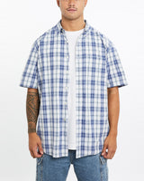 Vintage, Nautica, Short, Sleeve, Button, Up, Shirt, The Real Deal, size extra large, colour Blue, newtown, sydney, australia, thrift store, opshop, preloved, secondhand, sustainable, retro, antique, 70s, 80s, 90s, 2000s, 00s, fashion, clothing, streetwear, trendy, garment, style, boutique, store, shop, archive, sale, cheap, best, top, Shirts