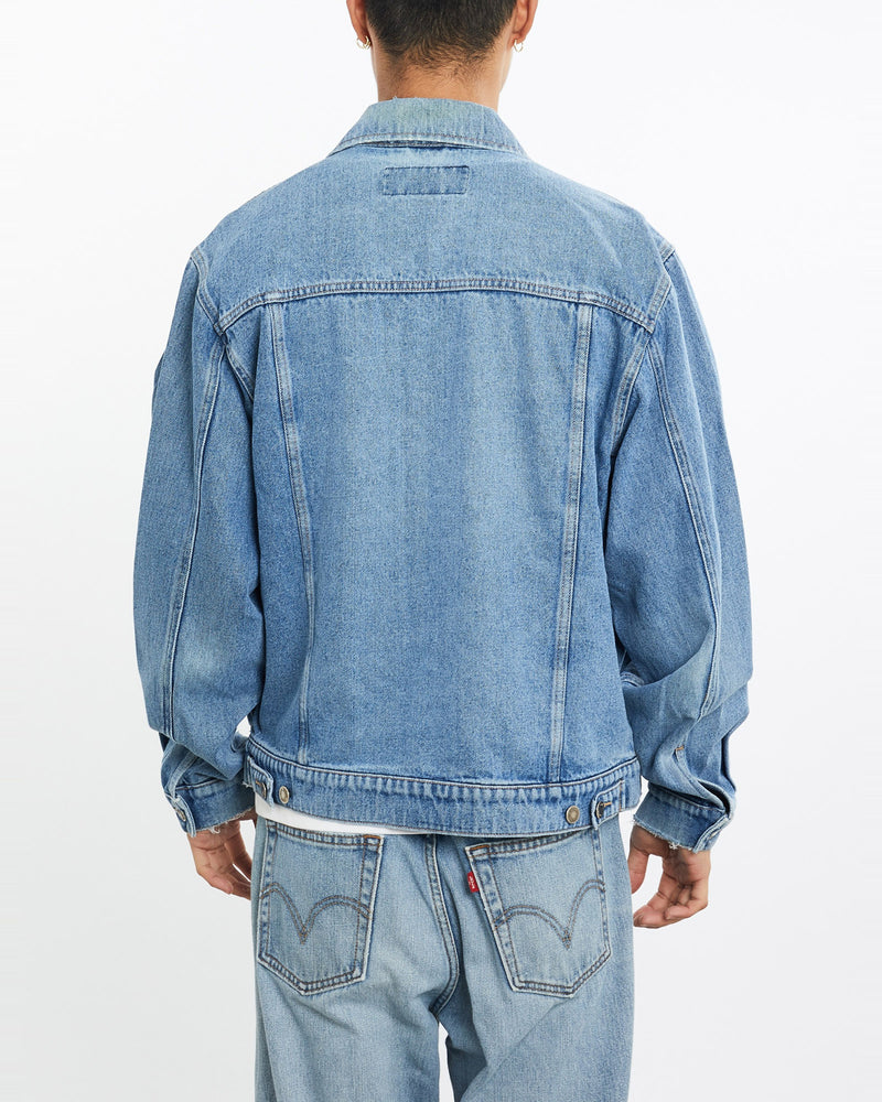 Vintage, Wrangler, Denim, Jacket, The Real Deal, size large, colour Blue, newtown, sydney, australia, thrift store, opshop, preloved, secondhand, sustainable, retro, antique, 70s, 80s, 90s, 2000s, 00s, fashion, clothing, streetwear, trendy, garment, style, boutique, store, shop, archive, sale, cheap, best, top, Jackets