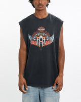 Vintage, 90s, Harley, Davidson, Tank, The Real Deal, size large, colour Black, newtown, sydney, australia, thrift store, opshop, preloved, secondhand, sustainable, retro, antique, 70s, 80s, 90s, 2000s, 00s, fashion, clothing, streetwear, trendy, garment, style, boutique, store, shop, archive, sale, cheap, best, top, T-Shirts