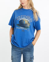 Vintage, NFL, Indianapolis, Colts, Tee, The Real Deal, size medium, colour Blue, newtown, sydney, australia, thrift store, opshop, preloved, secondhand, sustainable, retro, antique, 70s, 80s, 90s, 2000s, 00s, fashion, clothing, streetwear, trendy, garment, style, boutique, store, shop, archive, sale, cheap, best, top, T-Shirts