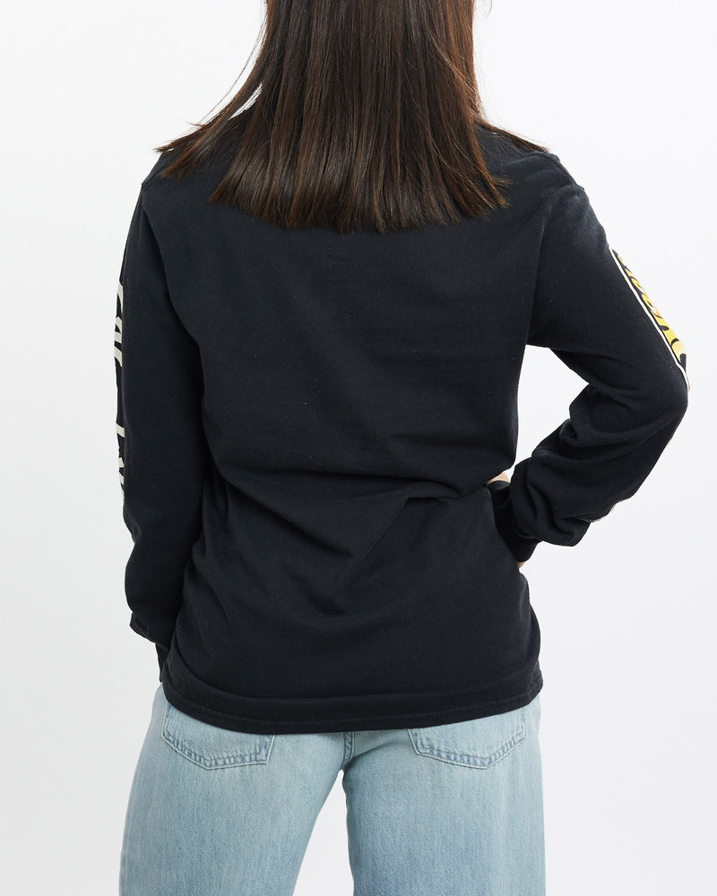 Vintage, Hot, Wheels, Long, Sleeve, Tee, The Real Deal, size double extra small, colour Black, newtown, sydney, australia, thrift store, opshop, preloved, secondhand, sustainable, retro, antique, 70s, 80s, 90s, 2000s, 00s, fashion, clothing, streetwear, trendy, garment, style, boutique, store, shop, archive, sale, cheap, best, top, T-Shirts