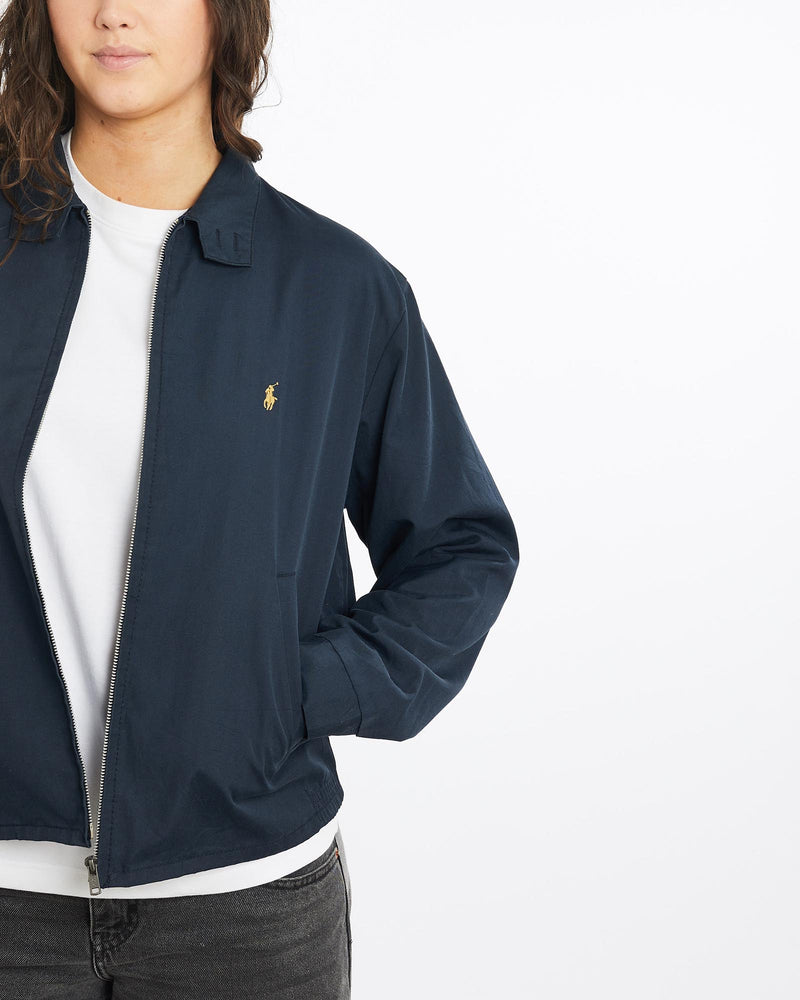 Vintage, 90s, Polo, Ralph, Lauren, Harrington, Jacket, The Real Deal, size medium, colour Navy, newtown, sydney, australia, thrift store, opshop, preloved, secondhand, sustainable, retro, antique, 70s, 80s, 90s, 2000s, 00s, fashion, clothing, streetwear, trendy, garment, style, boutique, store, shop, archive, sale, cheap, best, top, Jackets