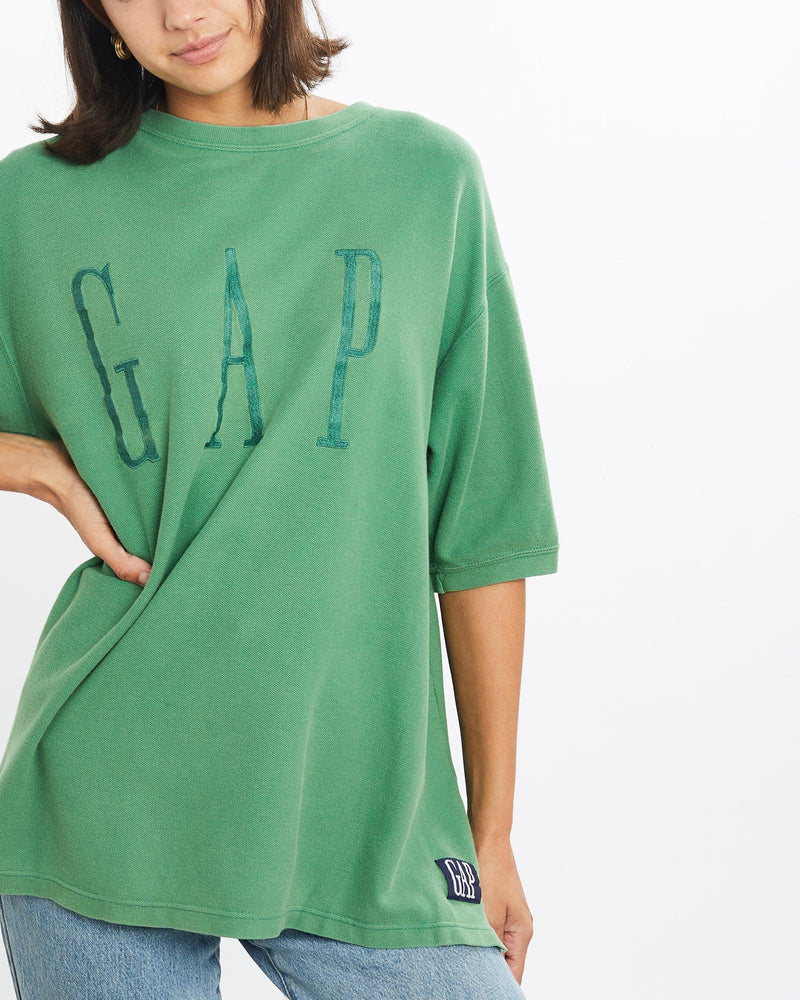 Vintage, 90s, GAP, Tee, The Real Deal, size large, colour Green, newtown, sydney, australia, thrift store, opshop, preloved, secondhand, sustainable, retro, antique, 70s, 80s, 90s, 2000s, 00s, fashion, clothing, streetwear, trendy, garment, style, boutique, store, shop, archive, sale, cheap, best, top, T-Shirts