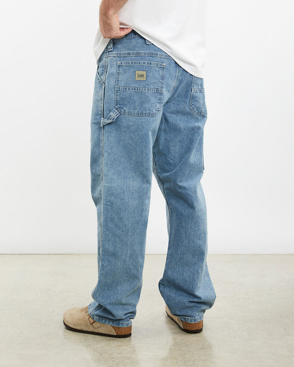Vintage Lee Denim Carpenter Pants <br>34" , The Real Deal , newtown, sydney, australia, thrift store, opshop, preloved, secondhand, sustainable, retro, antique, 70s, 80s, 90s, 2000s, 00s, fashion, clothing, streetwear, trendy, garment, style, boutique, store, shop, archive, sale, cheap, best, top